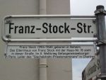 Schild Franz-Stock-Str.
