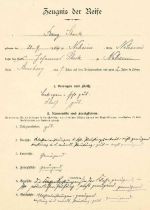 Originalabschrift des Abiturzeugsnisses von Franz Stock (1926)